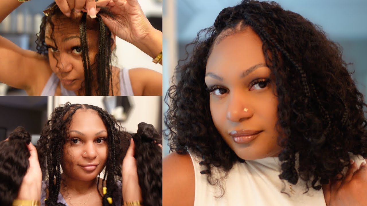 How To: DIY Boho Bob| Braids w/ Sew In| On Fine hair and Thin Edges|No Leaveout| Perfect Summer Hair