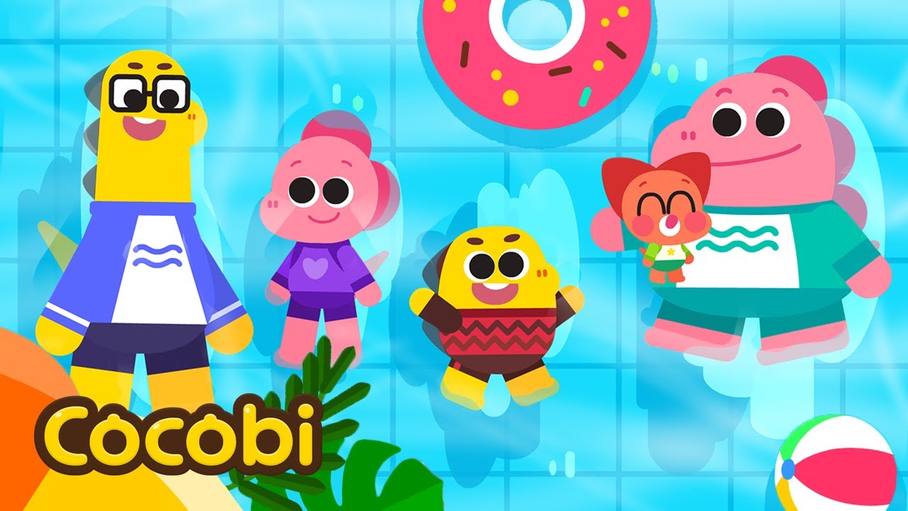 Swimming Song 🏊‍♀️🌊 + and More Songs for Kids | I Love Summertime! | Cocobi