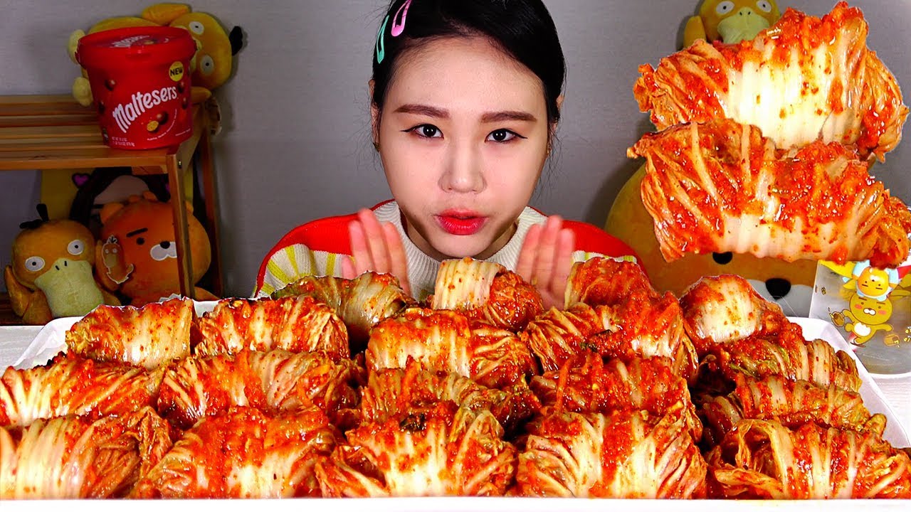 김치쌈 맛있쌈 힝힝 먹방 Mukbang Eating Sound