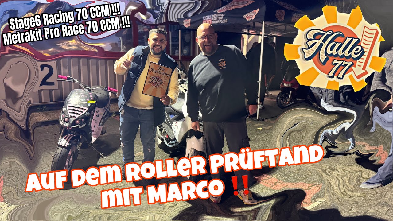 Yamaha Aerox / Piaggio NRG  70ccm Highend auf dem Prüfstand! | Leistungsmessung in der Halle77