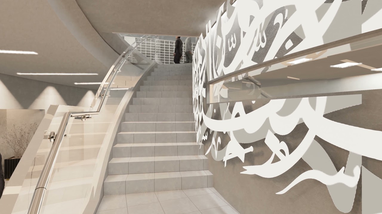 3d animation of one of the largest mosques in London - Noor Ul Islam