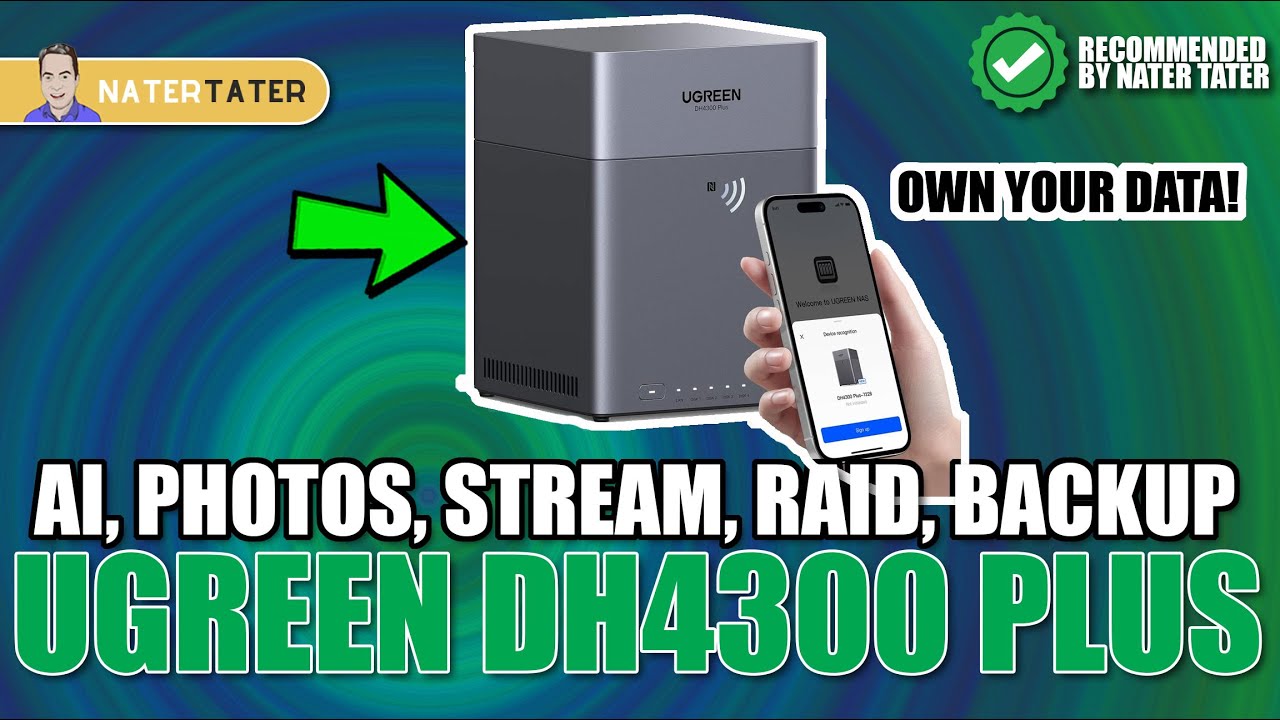 ✅Own Your Data - Personal Cloud Computer - UGREEN NAS DH4300 Plus - Up To 120TB!