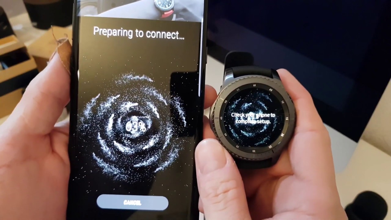 Samsung Gear S3 frontier unboxing and set up