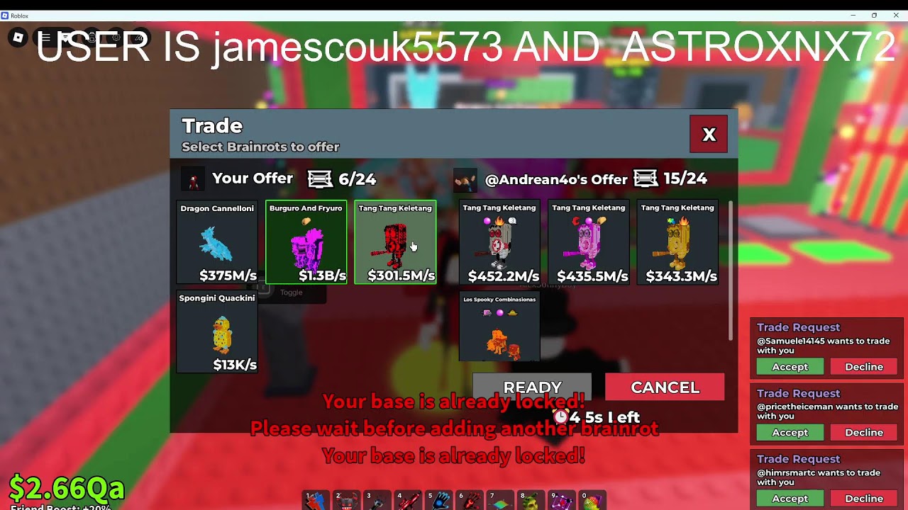 TRADING IN STEAL A BRAINROT LIVE