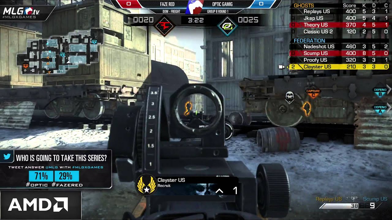 OpTic Gaming vs FaZe Red - Game 1 - Group B Match 1 - #MLGXGames