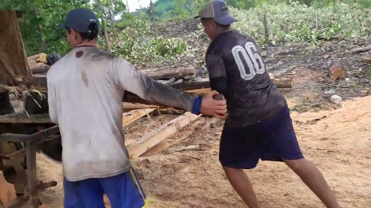 Teak wood loading and process 