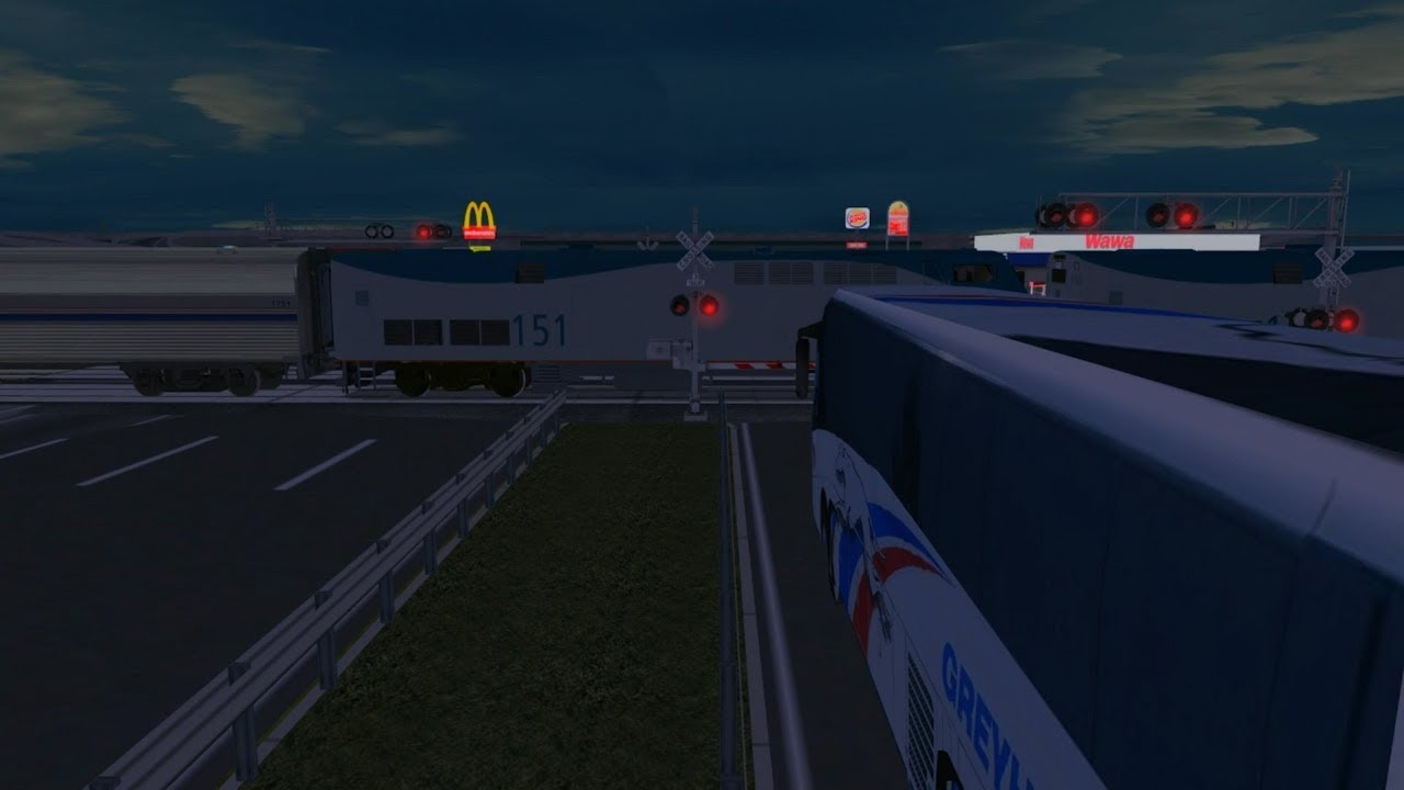 Trainz Railfanning Pt 201: Amtrak, BNSF, CSX, NS, UP, Divided Highway Grade Crossing