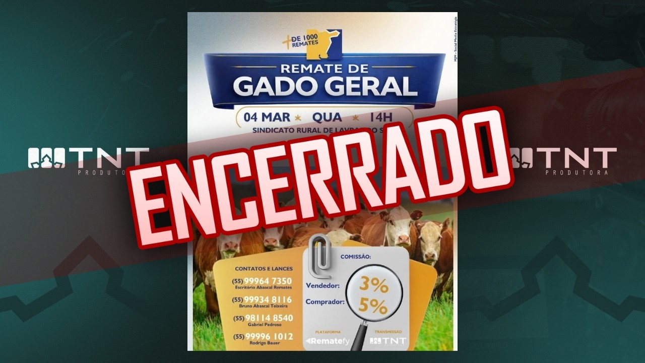 04/03 - Gado Geral Abascal Remates | 14h