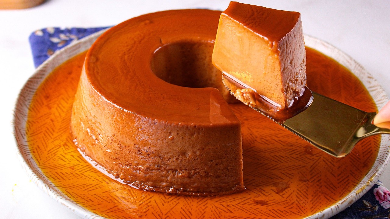 RECEITA DE PUDIM DE DOCE DE LEITE | DELICIOSO E FÁCIL | NÃO FICA ENJOATIVO