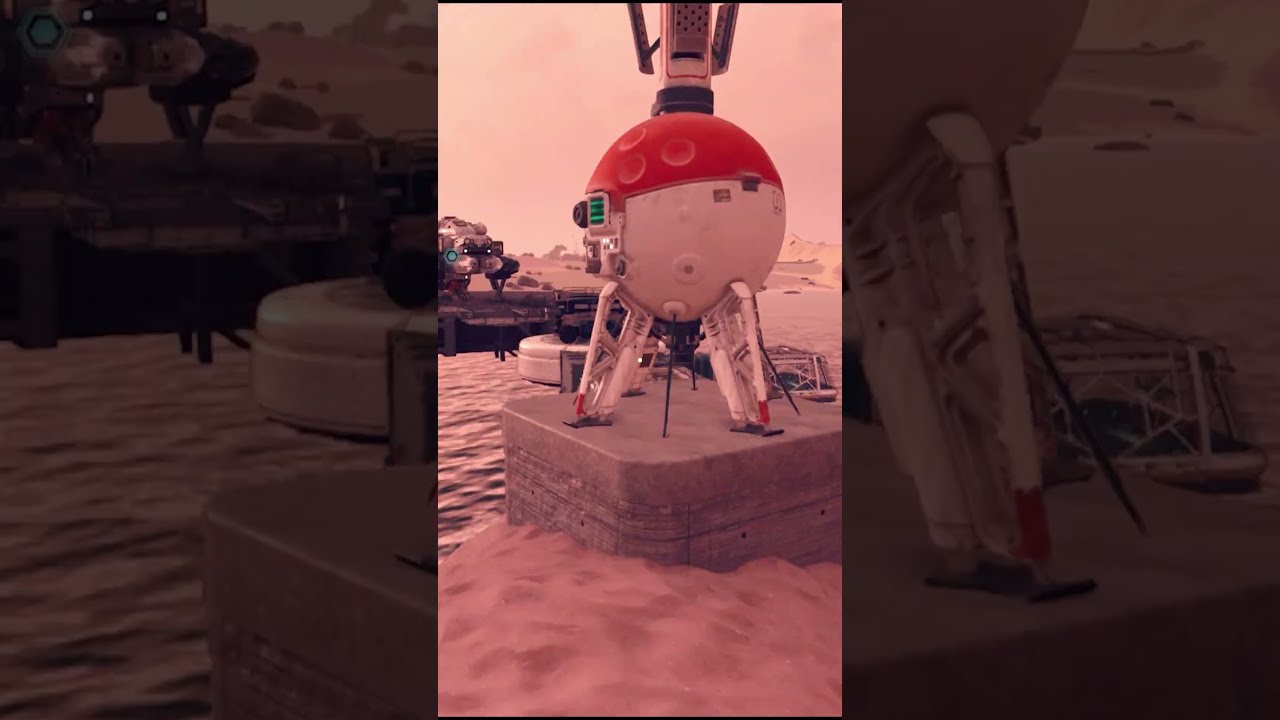 I made an ocean outpost in Starfield! #starfield #Outpost #youtubeshorts
