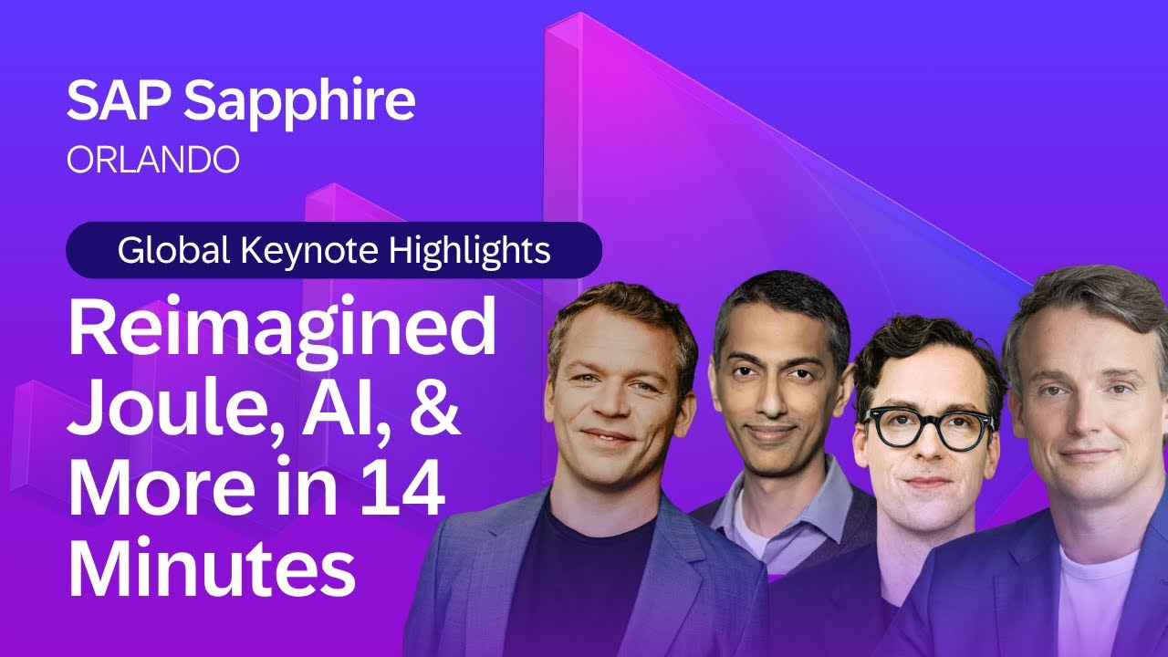 Global Keynote Highlights: Reimagined Joule, AI, & More in 14 Minutes | SAP Sapphire Orlando 2026