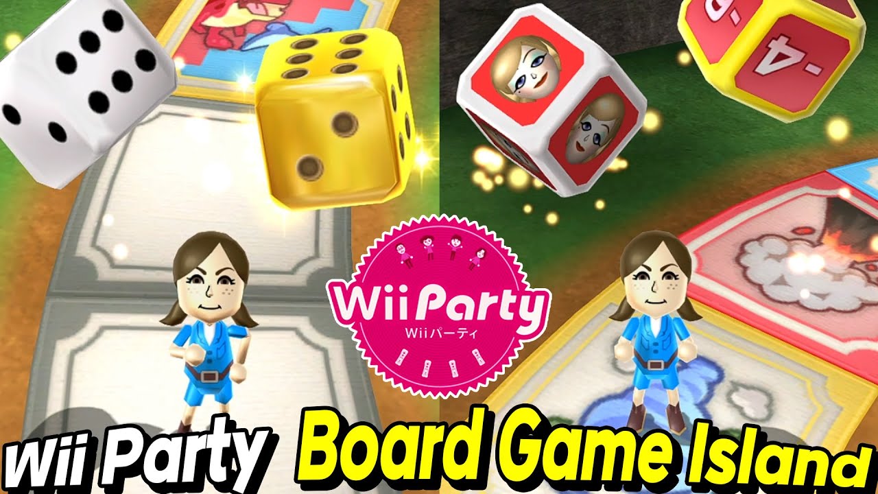 Wii Party Board Game Island gameplay | Lucia vs Alisha vs Tyrone vs Eddy | AlexGamingTV | Wii파티