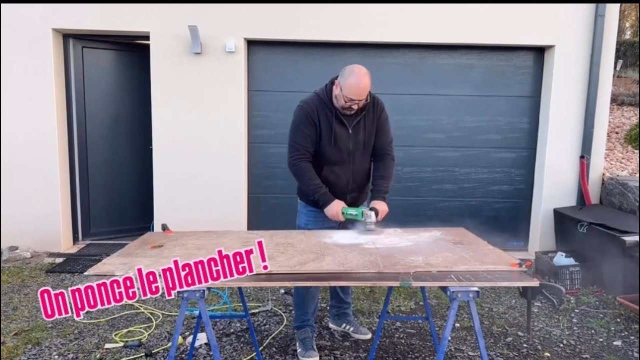 Ponçage du plancher d’origine!
