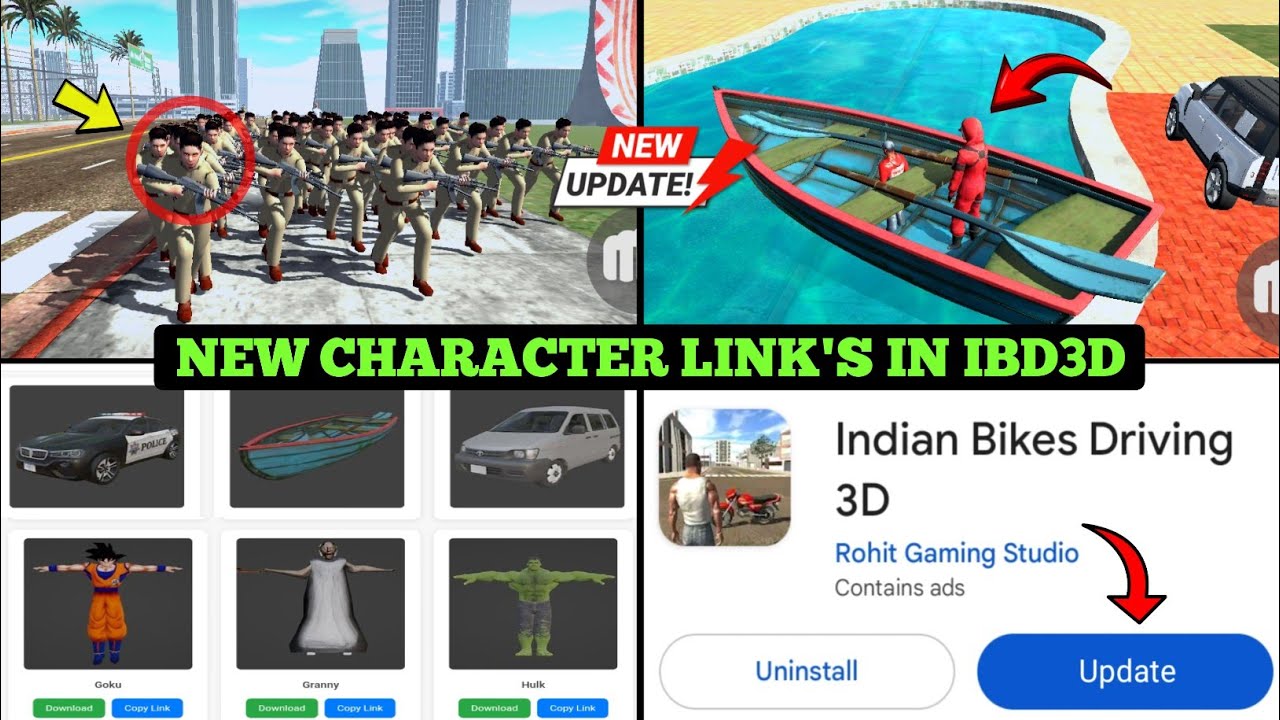 Iron Man – Superman – Granny ক্যারেক্টার  Download করার উপায় 😱 | Add Any Character in IBD3D