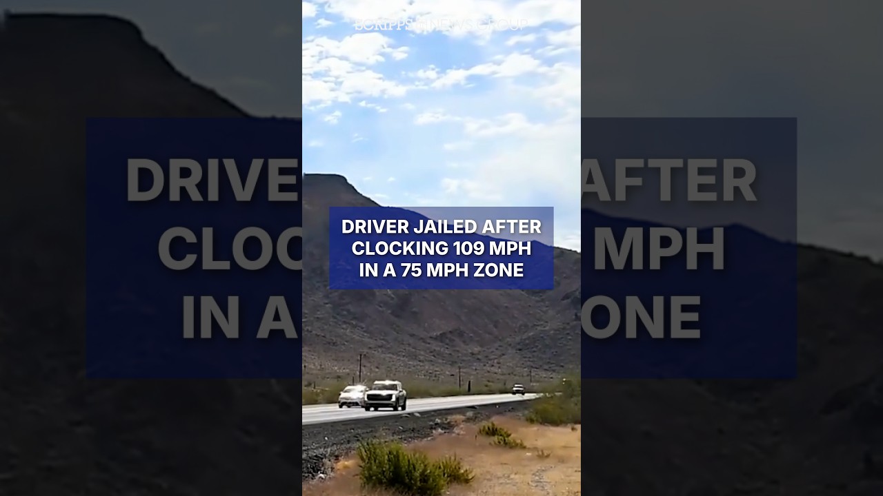 Kierowca aresztowany za jazdę 109 mph w strefie z ograniczeniem do 75 mph
