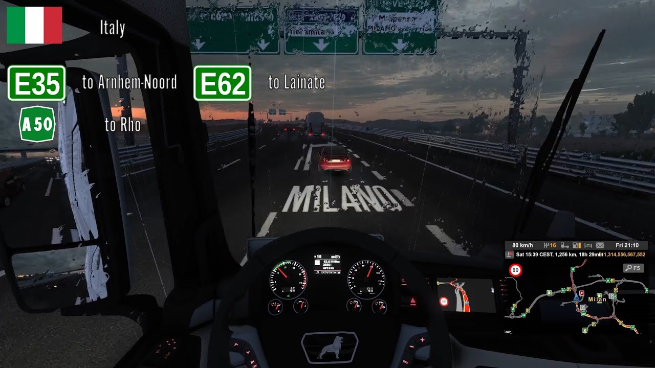 Rome - Amsterdam Timelapse (ProMods) - Euro Truck Simulator 2