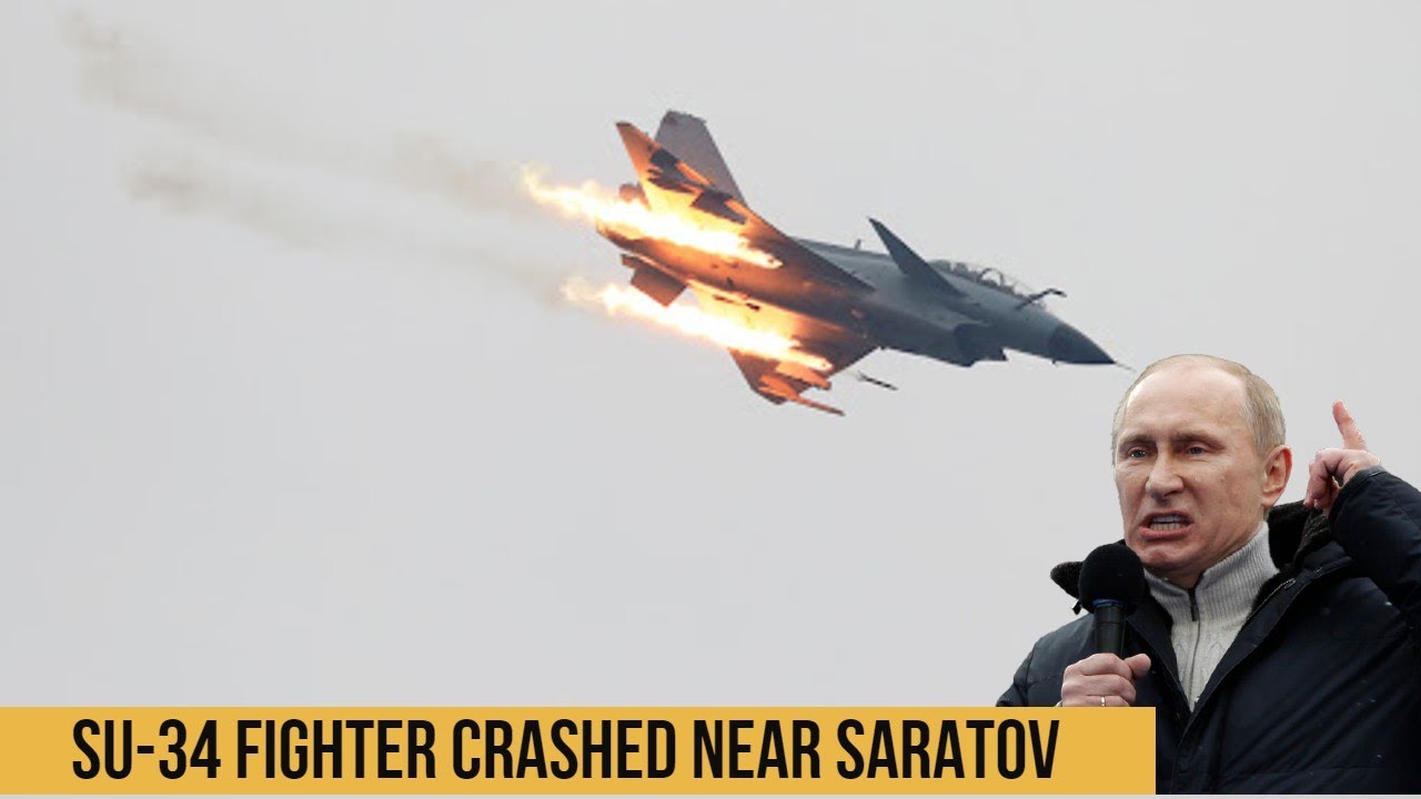 Su 34 fighter crashed near Saratov