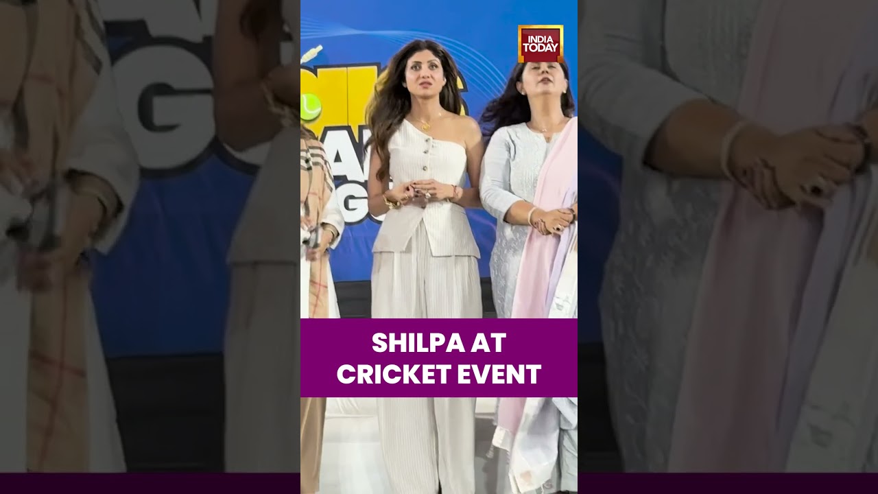 #shilpashetty At All Star Tennis Ball Cricket League Opening | #celebrity News Shorts