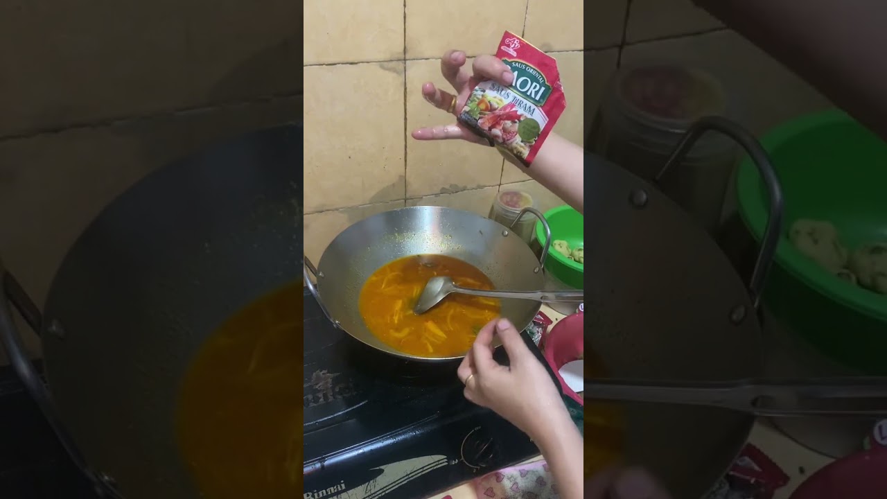 Masak udang saus padang 