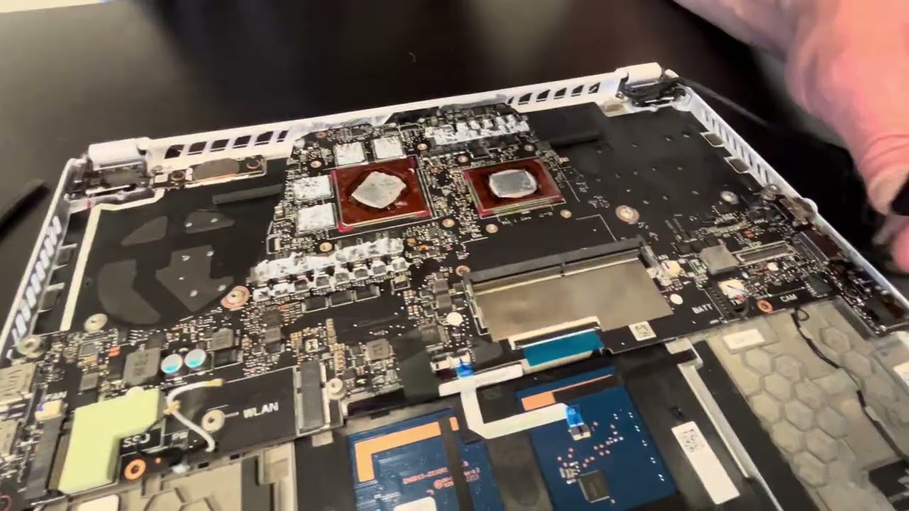 Asus Zephyrus G14 GA402 Laptop. Take apart. Fix, repair upgrade: memory SSD Motherboard LCD Battery