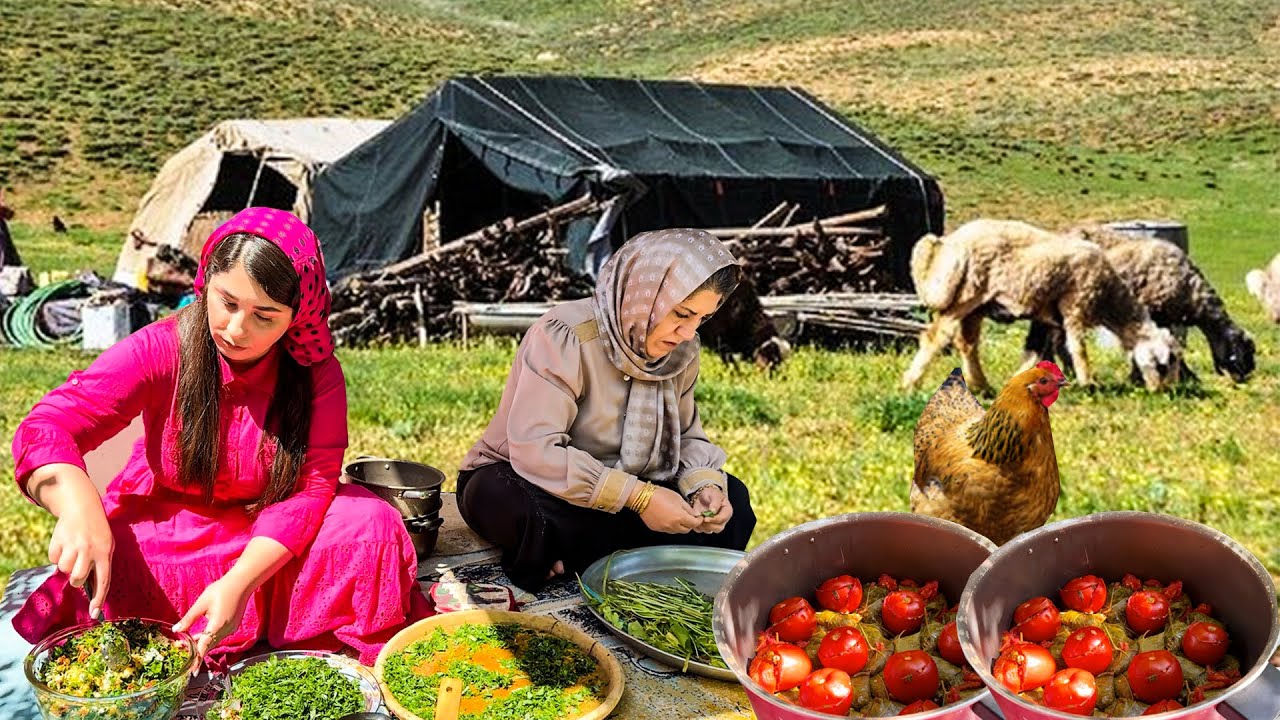 Жизнь в маленькой деревне в Иране 🇮🇷 Приготовление традиционного обеда и рутина сельской жизни
