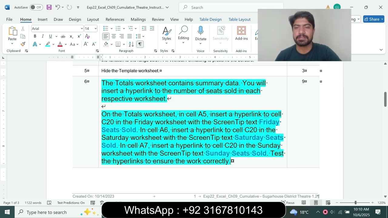 Exp22_Excel_Ch09_Cumulative_Theatre |  Grader Project – Sugarhouse District Theatre | Excel Ch09
