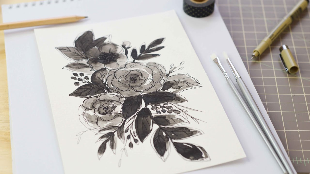 Floral Motifs + Watercolour Roses
