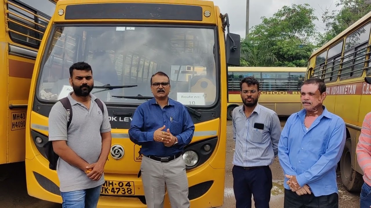 Ashok Leyland Sunshin school bus demo in kharghar And training