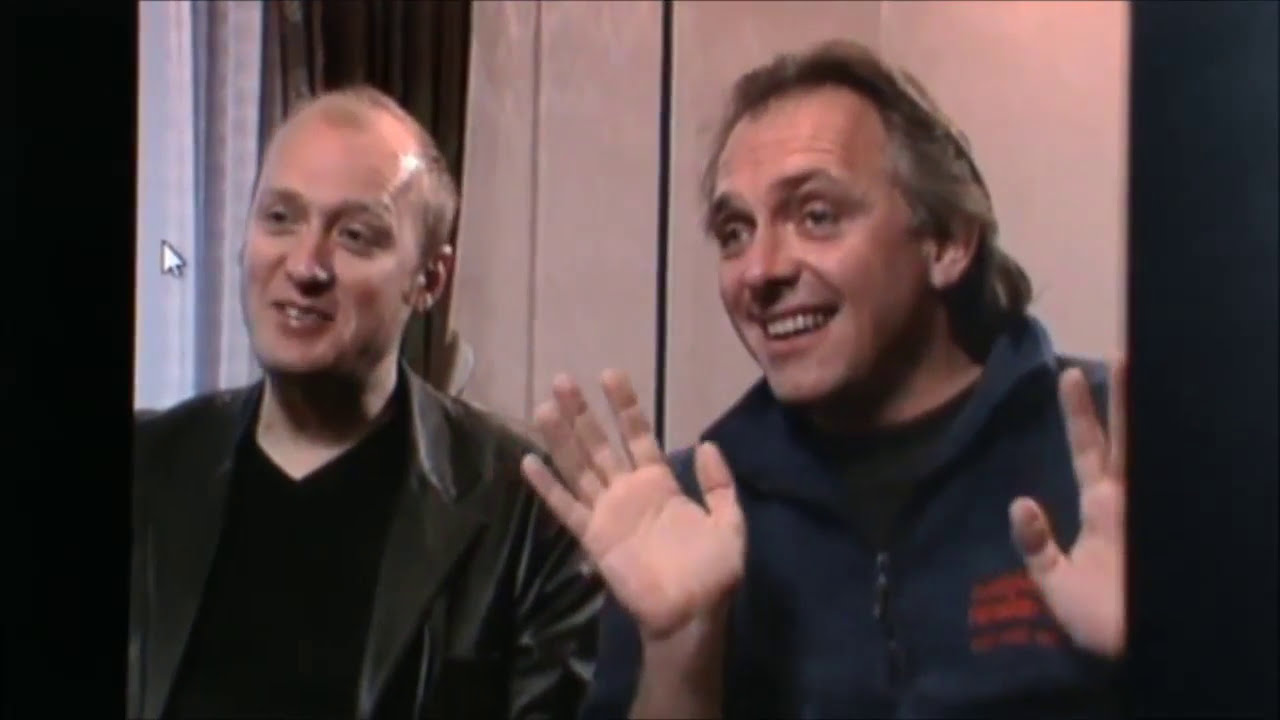 Rik Mayall & Ade Edmondson interview clip 1999