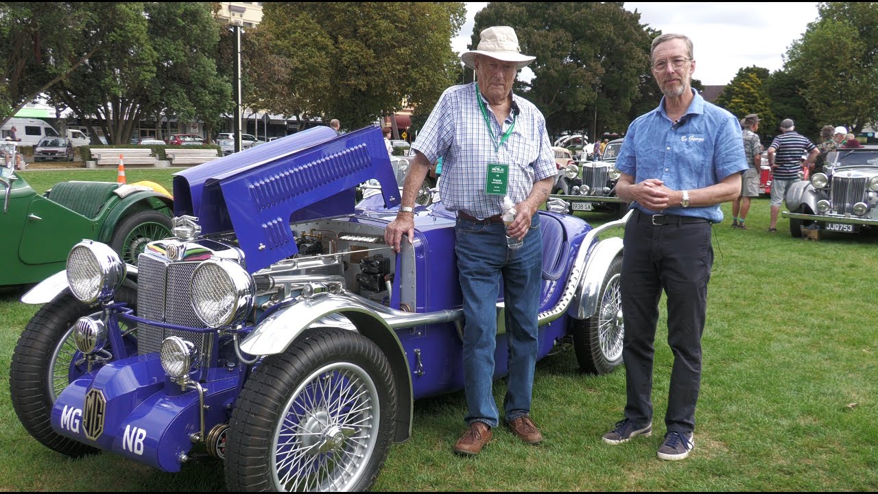 MG Car Pre 56 rally. 2025. Palmerston North - New Zealand.
