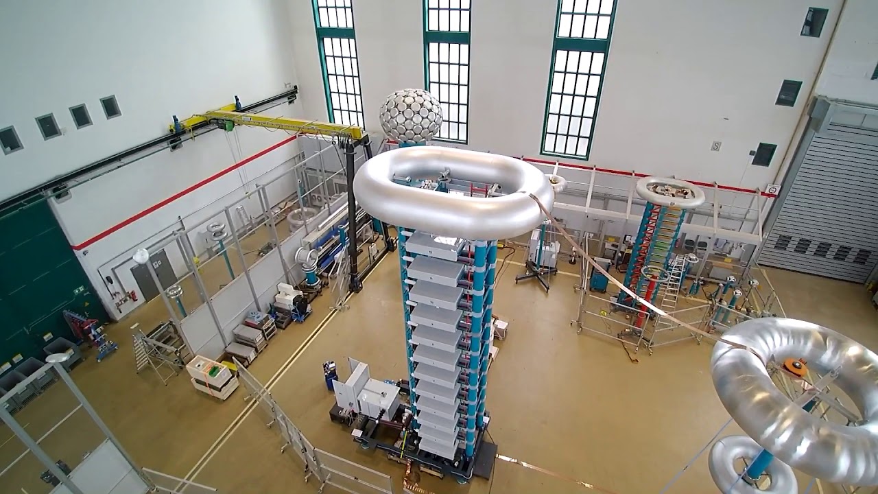 Explore the high-voltage test hall