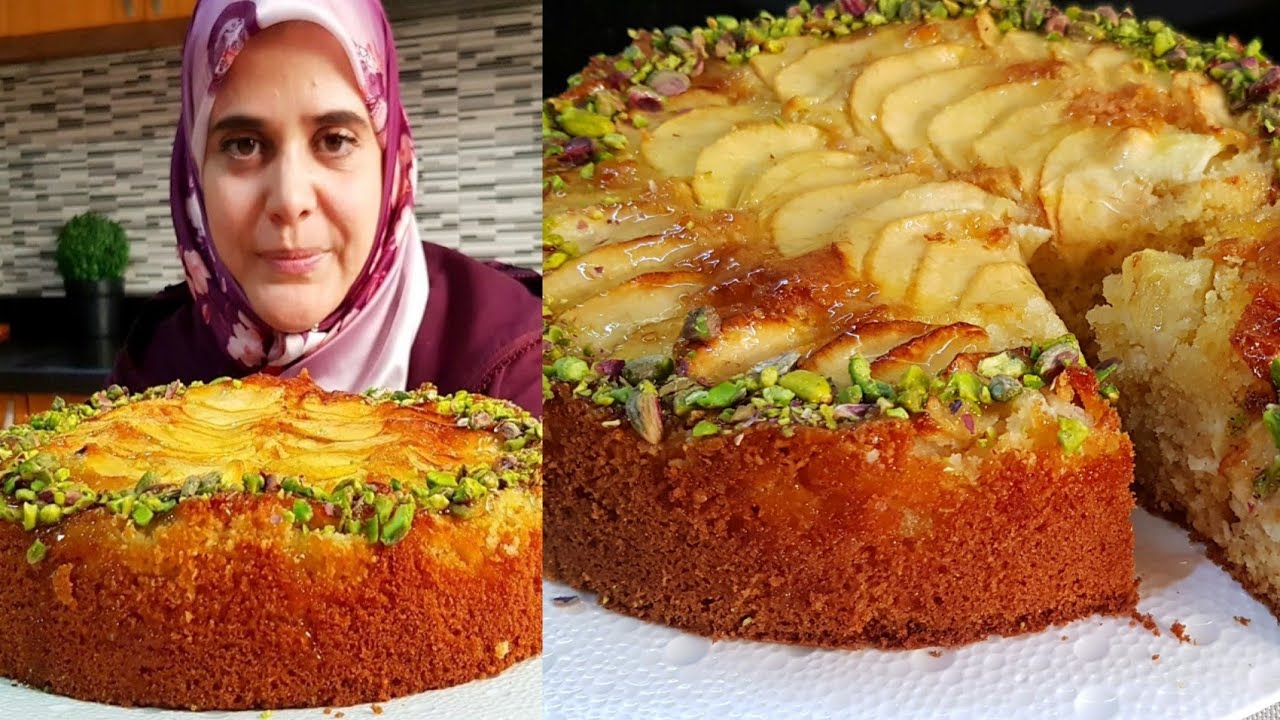 كيكة التفاح رقم1عندي اللي واعدتكم بها  لأول مرة بكريمة ولا أروع 👌