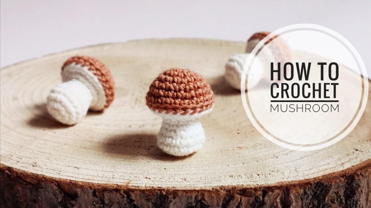 How To Crochet A Little Mushroom, Pilz Häkeln Anleitung