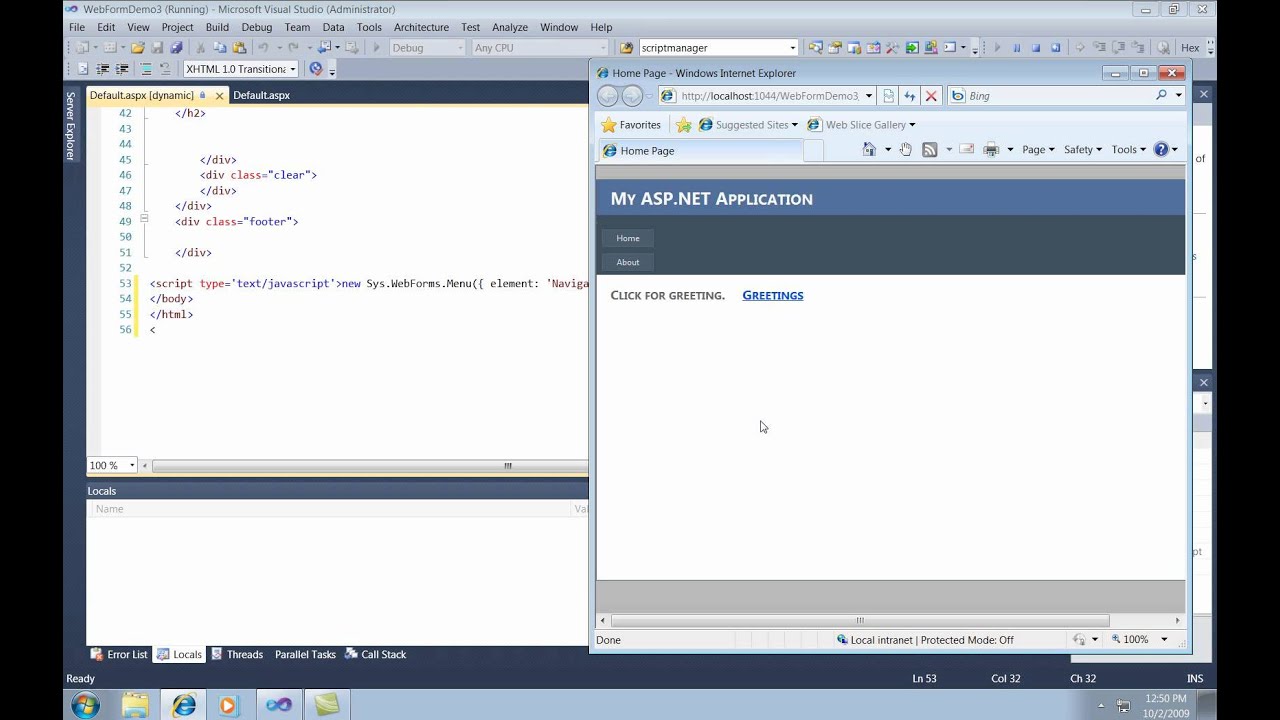 Visual Studio 2010: ASP.NET Web Forms