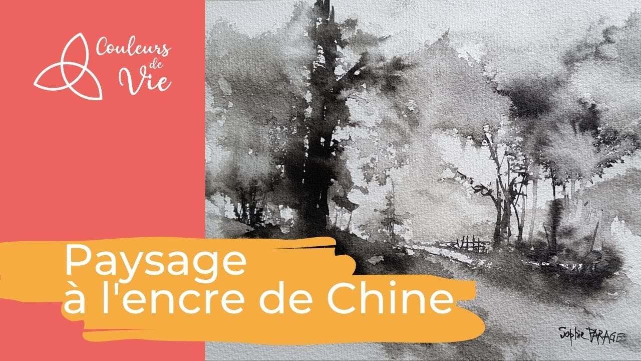 Paysage à l'encre de Chine