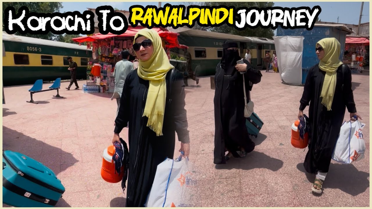 🇵🇰Карачи — Равалпинди на поезде. Карачи не может добраться до станции. Полный маршрут поезда из К...