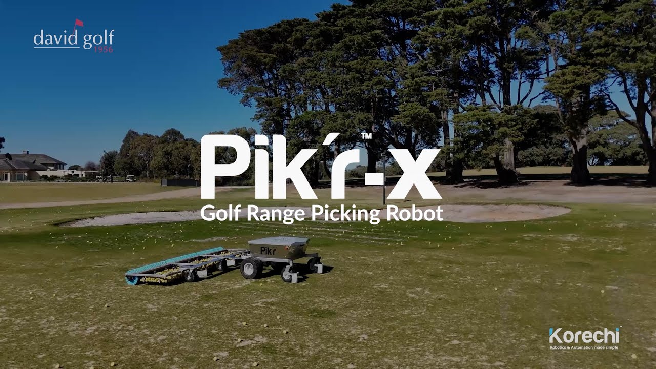 The future of ball collection: Pik'r-X Golf Range Picking Robot