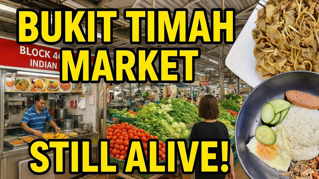 Bukit Timah Wet Market & Food Centre (Interim) | Old Favourites & New Stalls| #walking #food