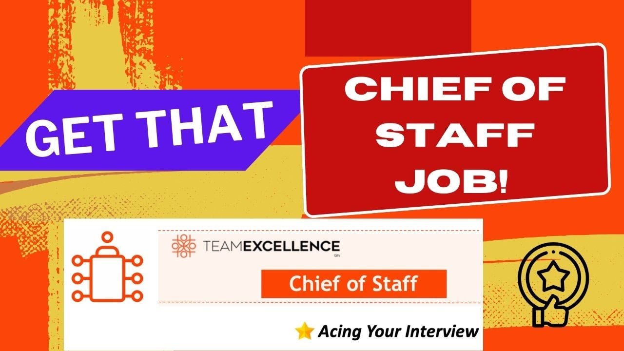 Acing Your Chief of Staff Interview (Compelling Interview) #chiefofstaff #interview