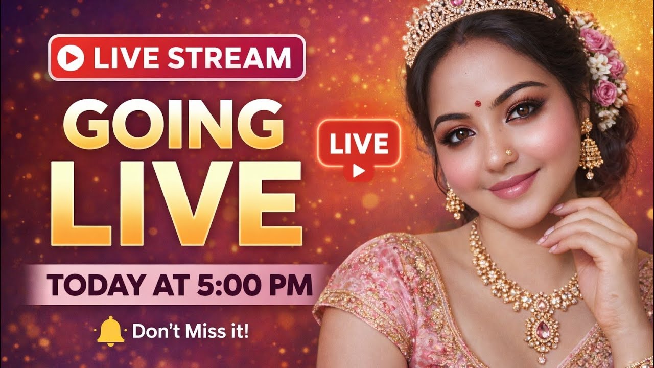 Going Live Today at 5 PM | Chat With Me & Enjoy The Evening#livestream#goinglive #youtubelive