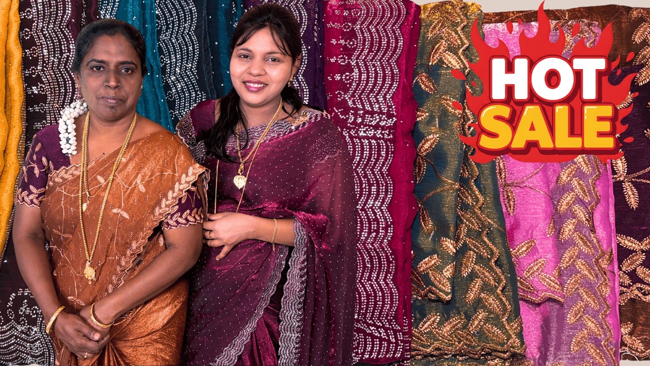 Offer Oh Offer🔥Space Silk Stone Work Saree & Super Hit Designer Sarees Saleee!!🔥Hurry Up