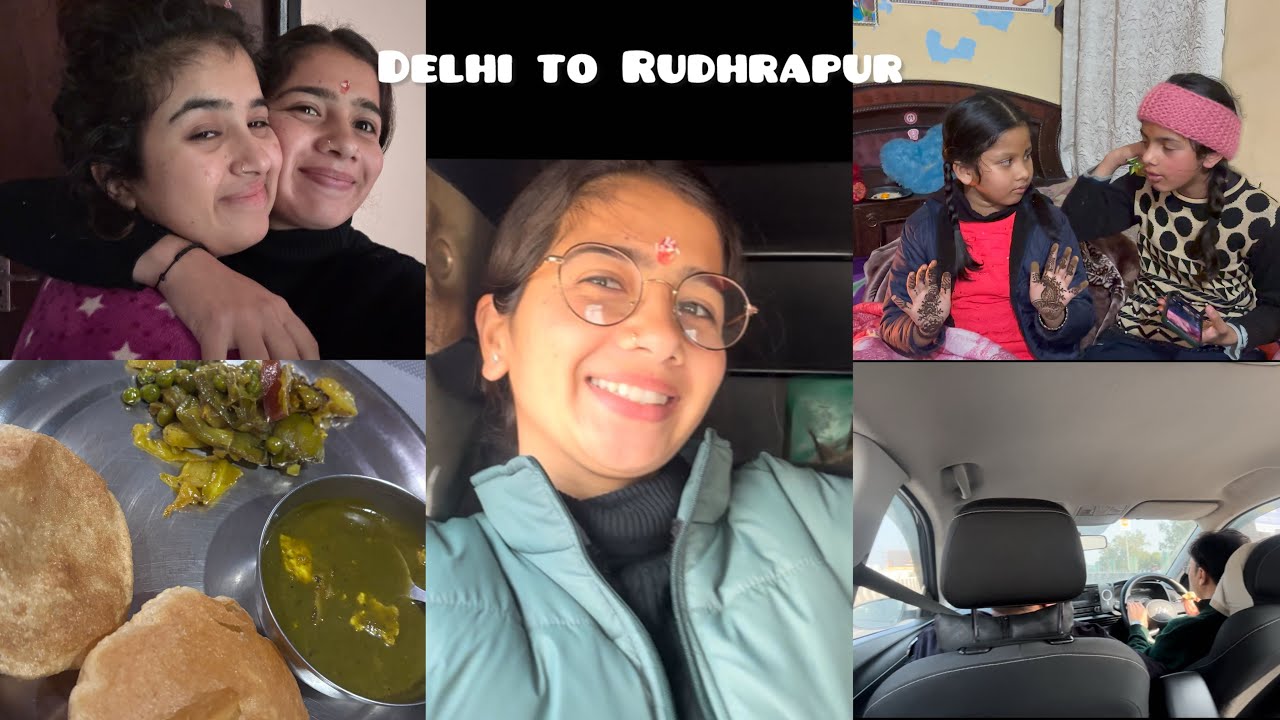 Delhi to Rudhrapur/travel vlog 🚖❤️||Priyanka Joshi🌸 #travel #explore 