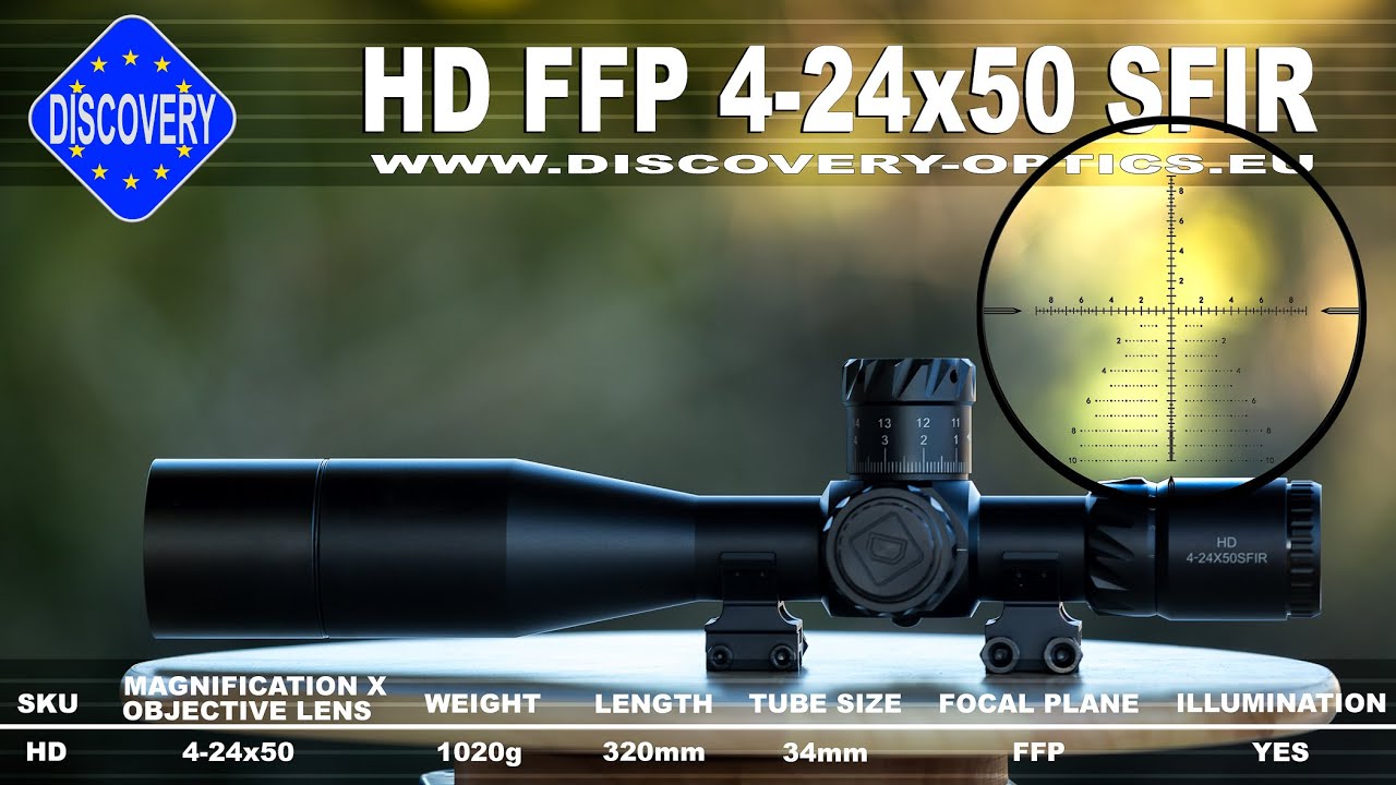 Discovery HD 4-24x50SFIR FFP Rifle scope