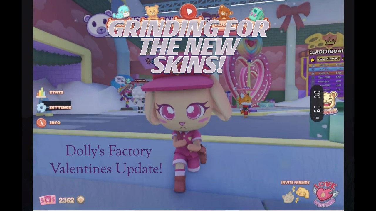 The Grind Begins!! Unlocking the NEW Valentines Skin in Dolly's Factory!
