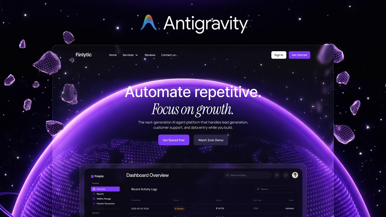 AntiGravity X Nano Banana - Создание и продажа анимированных сайтов с искусственным интеллектом (...