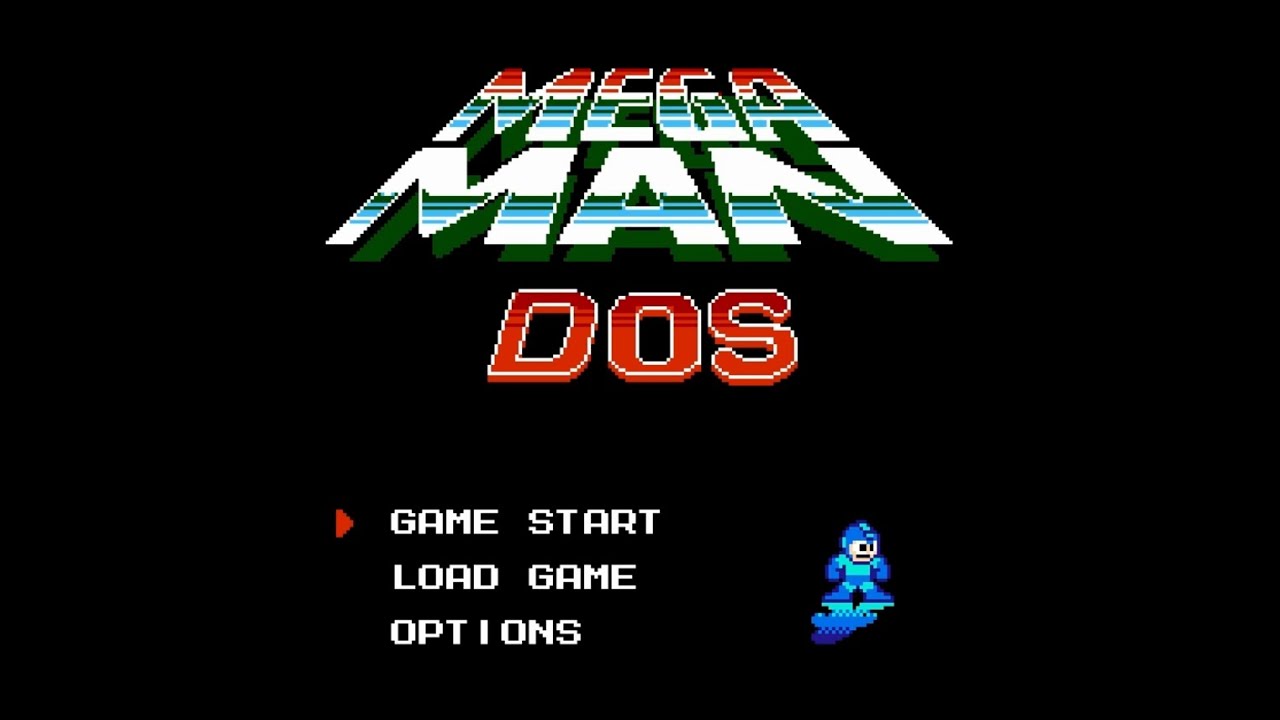 Mega Man DOS Remake (MM DOS NES in 8 bit) - demo (buster only, deathless, E-tankless)