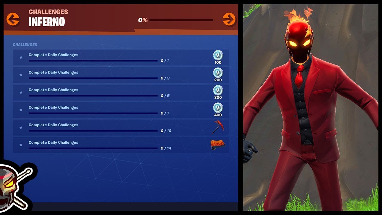 The *NEW* INFERNO Challenge Pack! BEFORE YOU BUY in Fortnite!