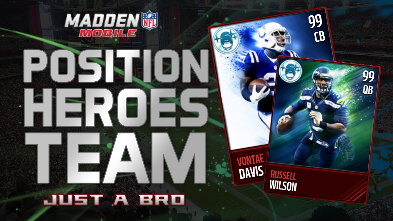 FULL POSITIONAL HEROES TEAM! Madden Mobile