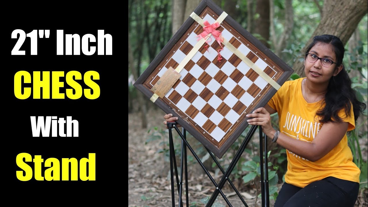 Paramount 21 Inch Wooden Chess Set Unboxing | Tournament Chess Set With Stand | How To Play Chess