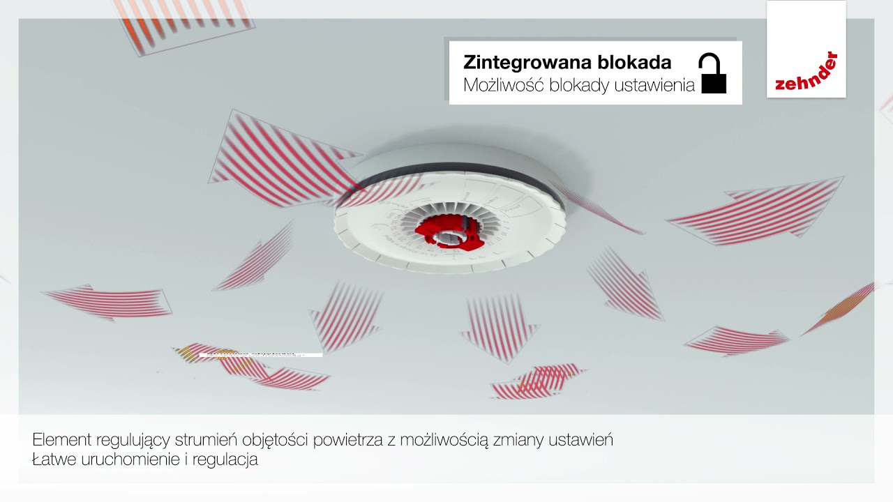 Anemostat nawiewny Zehnder ComfoValve Luna